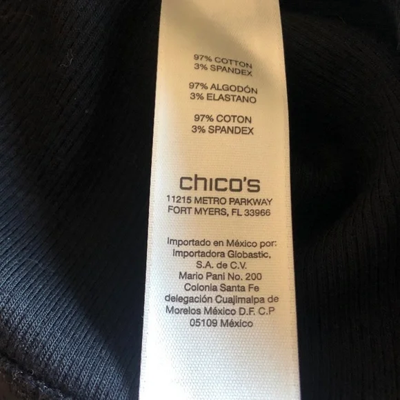 Chico’s black sleeveless tank Size 3 XL 16 New with Tags! - Picture 6 of 7